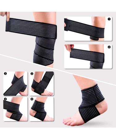 Extra Long Knee Brace & Compression Bandage for Men & Women - Support Sleeve for Running & Basketball - International Shipping Available - Buy Online on GoSupps.com