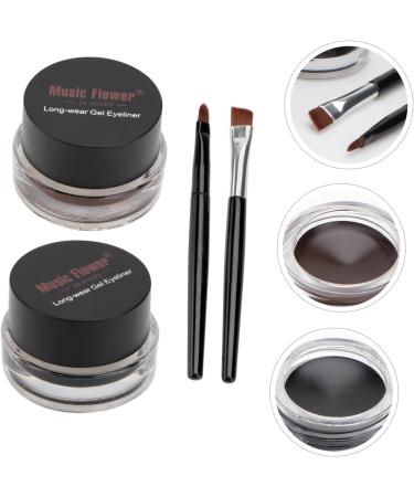 FOMIYES 6 Pcs Eyeliner Pencil Black Eyebrow Eyeshadow Cream Liquid Eyeliner Glitter Powder Pearlescent - Buy Online on GoSupps.com