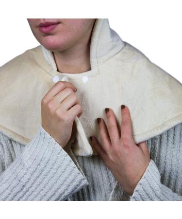 Mobiclinic Neck Heating Pillow - Electric 3 Temperature Levels Washable Overheating Protection Low Consumption European Brand 62x60 cm - Beige - Buy Online on GoSupps.com