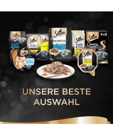 Sheba Wet Cat Food Sauce Sp ciale - Turkey Bites in Light Sauce 22 Bowls (11x85g Pack of 2) | Premium International Shipping - Buy Online on GoSupps.com