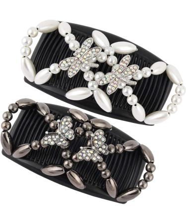 MAYBEAN Hair Clips Hair Claw Hair Clips Hair Comb Hair Accessories Hair Clip DIY Hair Styling for Women and Girls Butterfly-2 Pieces - Buy Online on GoSupps.com