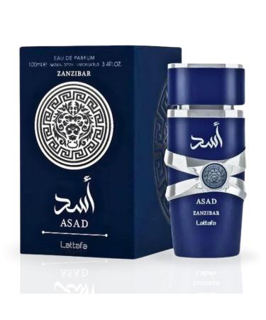 LATTAFA Asad Zanzibar EDP Spray 100ML (3.4 OZ) Long Lasting Embrace The Essence Of Rich Tropical Paradise. (PACK OF 3) Asad Zanzibar (Pack of 3) - Buy Online on GoSupps.com