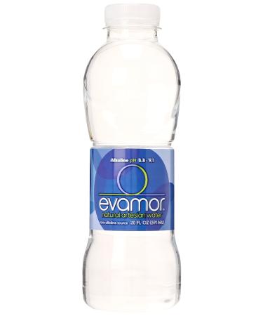 Evamor Natural Alkaline Artesian Water, 20-oz Bottles (Pack of 12) 20 Fl Oz (Pack of 12)