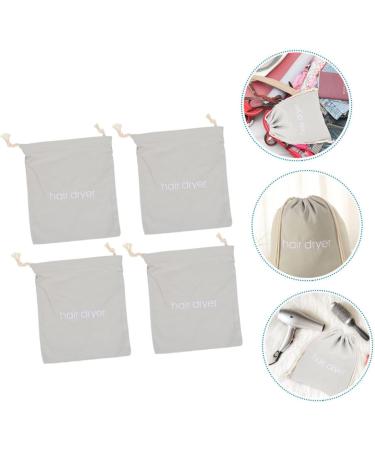 Baluue 16 Pcs Hair Dryer Storage Bag Storage Bags Hotel Drawstring Bag Portable Wash Bag Fabric Light Grey - Buy Online on GoSupps.com
