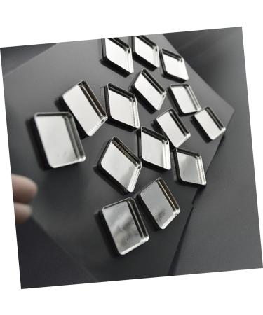 112 pcs Pressed Square Powder Pans Blusher Empty Cosmetics Eyeshadow Makeup Metal for mediumx2pcs Silverx2pcs - Buy Online on GoSupps.com
