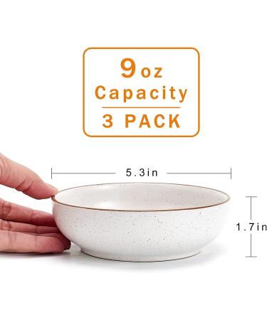 Cottagecore Ceramic Cat Bowls - 5.19 Matte White Pet Dishes (3 Pack) for Food and Water - Buy Online on GoSupps.com