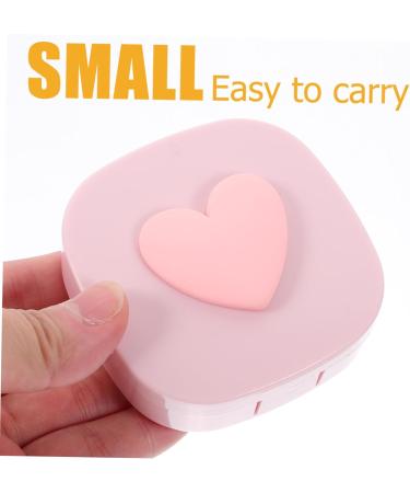 Healeved Contact Lens Container Travel Case | Durable Lens Storage Box for Outdoor Use | 7.00x6.80x2.50cm - Buy Online on GoSupps.com