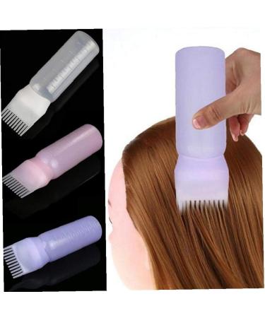 1PC Root Comb Applicator Bottle Hair Coloring Dye And Scalp TreaMalet Essential Salon Hair Cleansing Bottle 4 Ounce With Graduated Scale(Pink) - Buy Online on GoSupps.com