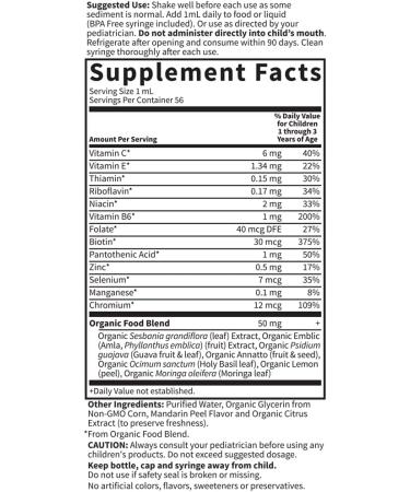 Garden of Life Baby Multivitamin Liquid 1.9 fl oz - Complete Nutrition for Infants - Buy Online on GoSupps.com