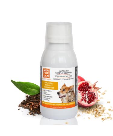 MENFORSAN Liquid Supplementary Food for Dogs and Cats Immunity 120ml, Strengthen the Immune System, Stimulate Defenses, Natural Ingredients