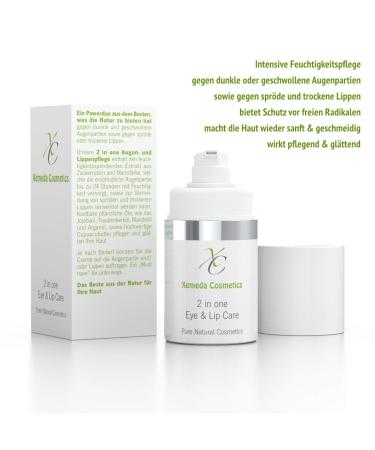 Xemeda Cosmetics 2-in-1 Eye & Lip Care | Anti-Wrinkle Cream for Dark Circles & Dry Lips | Natural German Formula - 15ml - Buy Online on GoSupps.com