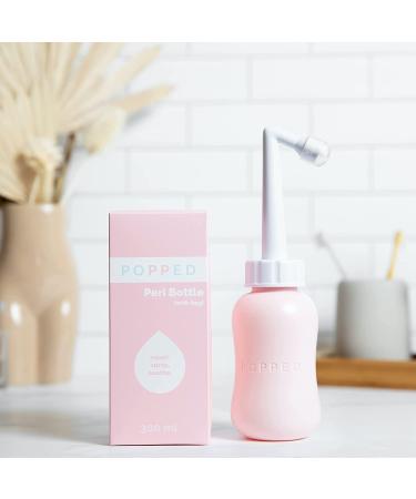Pink Popped Peri Bottle for Postpartum Care | Portable Travel Bidet - 10 oz - Buy Online on GoSupps.com
