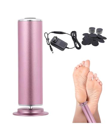 Ponceuse pieds lectrique - Exfoliant pour pieds lectrique ponceuse pieds lectrique portable | Ponceuse de p dicure dissolvant de duret fissur e outil de p dicure ponceuse pieds Rose