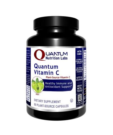 Quantum Vitamin C - 100% Plant-Based Vitamin C Capsules with C- Pro Blend - Targeted Immune Support and Optimal Overall Health* - Botanical Plant-Based Vitamin C Supplement - 60 Plant-Based Capsules