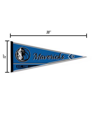 Rico Industries NBA Dallas Mavericks Classic Soft Felt Pennant - 30.5 x 76.2 cm for Home Decoration | Perfect for Playroom Man Cave and Bedroom - Buy Online on GoSupps.com