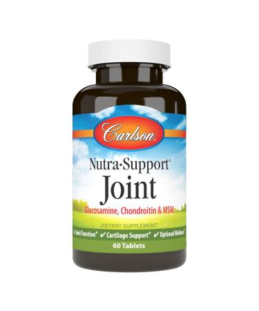 Carlson - Nutra-Support Joint Glucosamine Chondroitin & MSM Joint Function Cartilage Support & Optimal Wellness 60 tablets