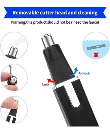 Professional Ear and Nose Hair Trimmer - Painless IPX7 Waterproof Easy to Use & Clean for Men and Women - Buy Online on GoSupps.com