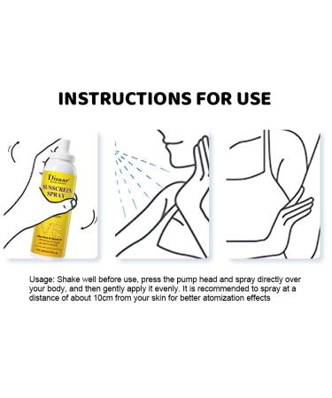 DISAAR BEAUTY Sunscreen Spray SPF50+ with Aloe Vera & Vitamin E - Moisturizing Anti-Aging Protection 160ml - Buy Online on GoSupps.com