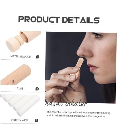 Healvian Wood Fragrance Incense Sticks Set with Nasal Inhaler - Essential Oil Infused - Buy Online on GoSupps.com