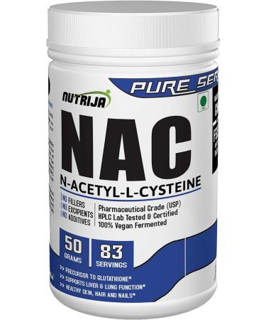 NAC (N-Acetyl L-Cysteine) Powder | Liver & Antioxidant Support (50Grams)