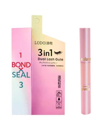 Lash Cluster Glue - Lash Cluster Extensions Glue Dual-ended Long Lasting DIY Eyelash Extensions Adhesive Individual Lash Glue for Sensitive Eyes and Cluster Eyelash Bairong