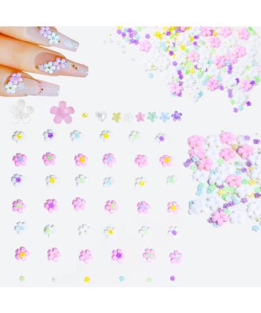 3D Kitty Cat Nail Art Charms Nail Glitter Sequins Nail Stickers with Crystals Nail Gems Camellia Flower