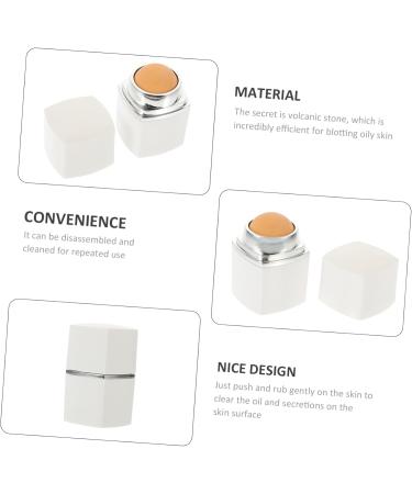 FRCOLOR 5pcs Volcanic Stone Oil-Absorbing Ball Cleaning Tool Skin Care Face Roller Face Oil Cleaning Roller - Buy Online on GoSupps.com