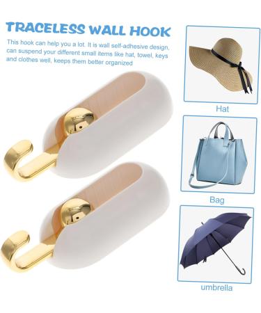 Alipis 12 Pcs No Punching Hook Ganchos para Colgar Hooks Hook for Wall Sponge to Rotate Towel Rack Whitex3pcs 7.2X5CMx3pcs - Buy Online on GoSupps.com