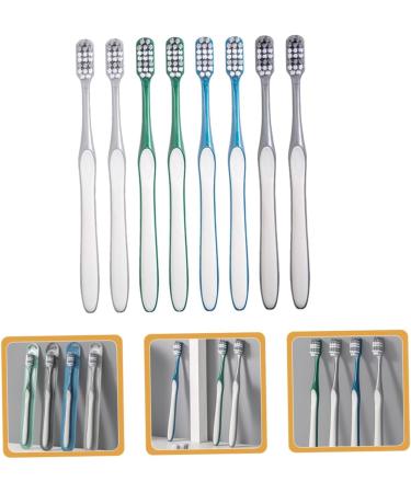 Fomiyes 8-Piece Manual Toothbrush Set | Anti-Stain Hand Cleaning Tools | Lightweight Travel Toothbrushes for Men - Buy Online on GoSupps.com
