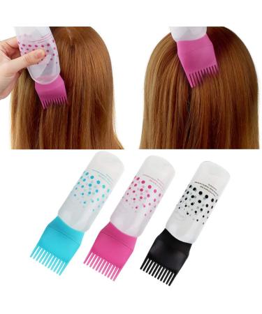 Solustrie 3-Set Root Ridge Applicator Bottles - Hair Color & Oil Applicator for Hairdressers - Teasing Blue | International Shipping - Buy Online on GoSupps.com