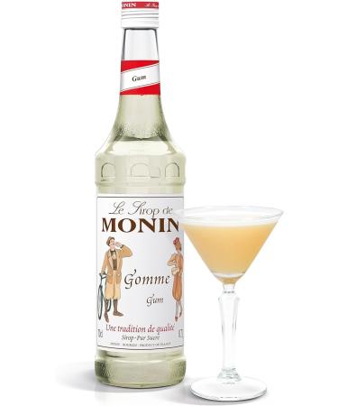 MONIN Premium Gum Syrup 1L: Vegan-Friendly, Allergen-Free, 100% Natural for Cocktails and Mocktails - Buy Online on GoSupps.com