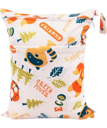 ALVABABY 2pcs Waterproof Reusable Baby Cloth Nappy Wet Dry Bags with Two Zippered Pockets - Ideal for Travel, Beach, Pool, Gym - LZ0708-UK Lz0708 2PCS - Buy Online on GoSupps.com