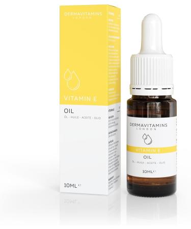 Dermavitamins 100% Natural Vitamin E Oil - 10ml | Pure & Organic Skincare Solution - Buy Online on GoSupps.com