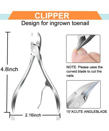 Kimihome Ingrown Toenail Treatment Set - Professional Clippers & Pedicure Tools for Thick & Ingrown Nails - Buy Online on GoSupps.com