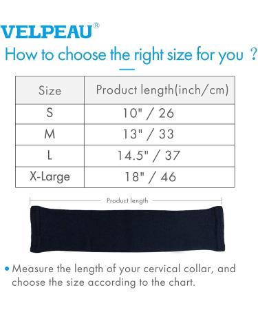 VELPEAU Neck Brace Cover Sleeve - Breathable & Sweat-Absorbent Comfortable Dust Cover for Men & Women - Blue Cool Version (Large) - Buy Online on GoSupps.com