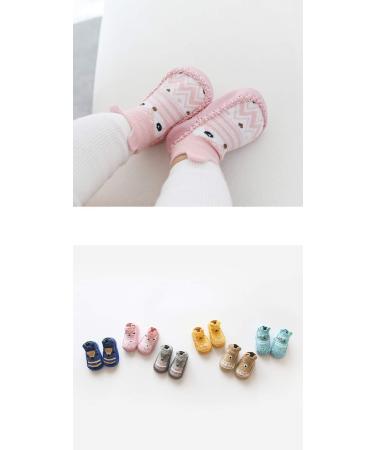 XM-Amigo Baby Boys Girls Anti-Slip Indoor Shoes Socks Pink Set02 - 4 Pairs (0-6 Months) - Buy Online on GoSupps.com