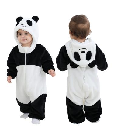Doladola Baby Romper Animal Dalmatians Onesies Toddler's Romper Jumpsuit Newborn Baby Outfit 24-30 Months Panda
