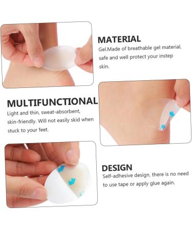 CLISPEED 8pcs Anti-wear Foot Stickers for Blister Protection - Gel Insole Guard for Forefoot Heel - 4.4X6.9CM - Buy Online on GoSupps.com