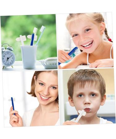 Solustre Double-Headed Manual Toothbrush - Portable Reusable & Colorful 1-Pack | Ideal for Travel & Prosthesis Care - Buy Online on GoSupps.com