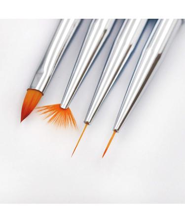 4-Piece Nail Art Brush Set - Double-Ended Paint Pens for Perfect Hand Manicure | International Shipping Available - Buy Online on GoSupps.com