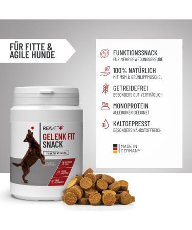Reavet Joint Tablets for Dogs - Grain-Free Joint Support Treats with Green Lipped Mussel & MSM | 80 Stk - Buy Online on GoSupps.com
