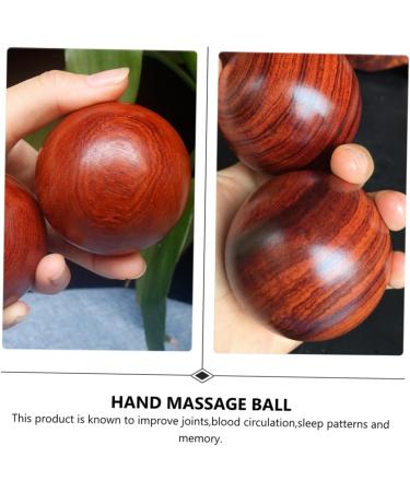Beavorty 4-Piece Solid Wood Massage Balls - Rosewood Trigger Point Massage for Circulation & Relaxation - Buy Online on GoSupps.com