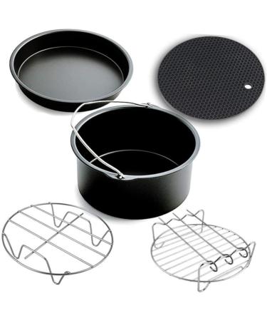 Mobestech 3 Pcs Air Fryer Accessories Pizza Pan Grill Fryers Airfryer Air Fryer Oven Fryer Bakeware Non- Stick Household Air Fryer Frying Pot Cake Pizza Plate Electric Fryer - Buy Online on GoSupps.com