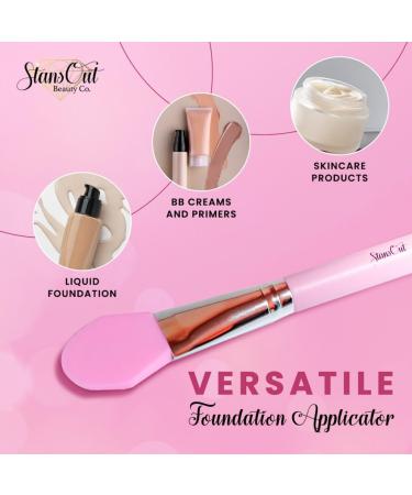 StansOut Foundation Applicator - Professional Liquid & Powder Brush - Travel-Friendly & Easy to Clean for Flawless Makeup Results - Buy Online on GoSupps.com