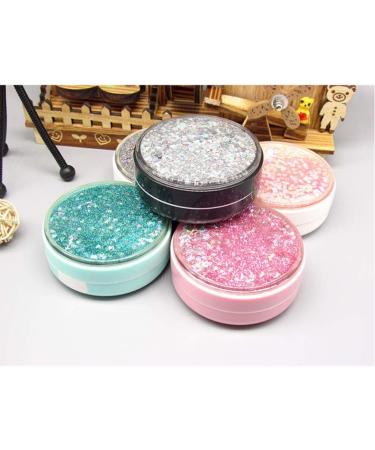 Buy Healifty Glitter Star Moon Heart Portable Contact Lens Case Kit - Travel Ready with Tweezers Bottle & Mirror (Black) - Perfect for International Shipping - Buy Online on GoSupps.com