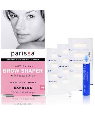 Parissa Eyebrow Shaper Wax Strip, 32 count, pink Eyebrow 32 Count (Pack of 1)