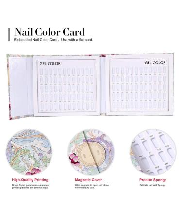 12-Color Nail Color Card | Nail Art Display Book & Gel Polish Pattern Designs - Essential Memory Tool for Salons - Buy Online on GoSupps.com