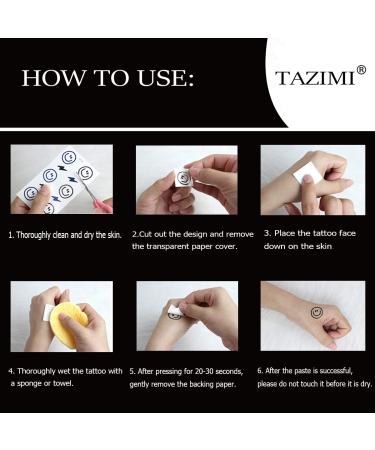 Tazimi Halloween Realistic Horror Wound Temporary Tattoos - Masquerade Prank Fake Tattoo Stickers for Adults - Spooky Halloween Face Makeup & Body Art - Buy Online on GoSupps.com