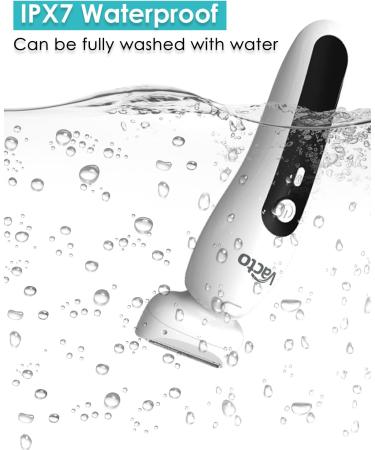 Vacto Electric Razor for Women with LED Light - Rechargeable Bikini Trimmer and Shaver for Body Hair Removal - White (Upgraded) - Buy Online on GoSupps.com