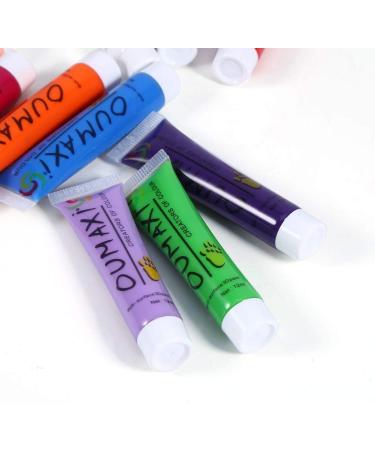 Professional Acrylic Paint Nail Art Painting Pigment Design Tube Set Tips 12 Colors - Buy Online on GoSupps.com